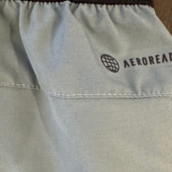 Adidas Men's Light Gray Athletic Shorts - Picture 4 of 4